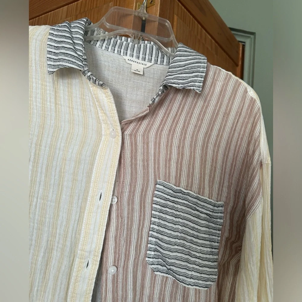 🎁aeropostale oversized vintage flannel - Picture 3 of 5